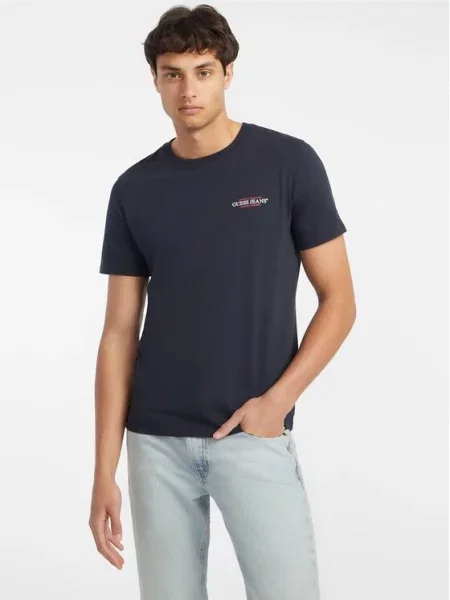 Guess Jeans T-shirt Tamnoplava plava