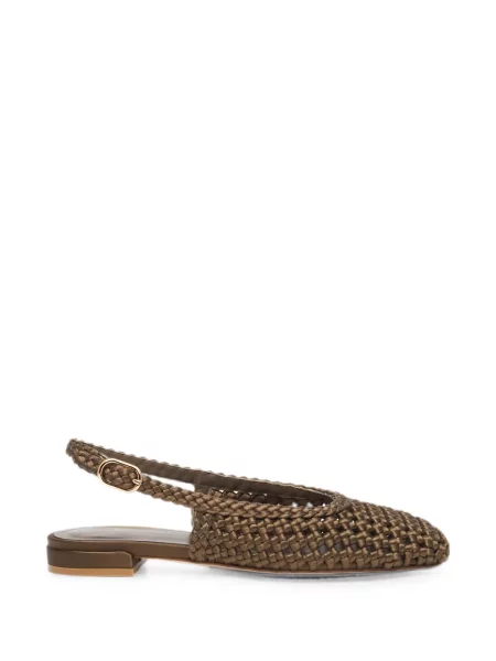 Pantofi cu toc Stuart Weitzman slingback maro