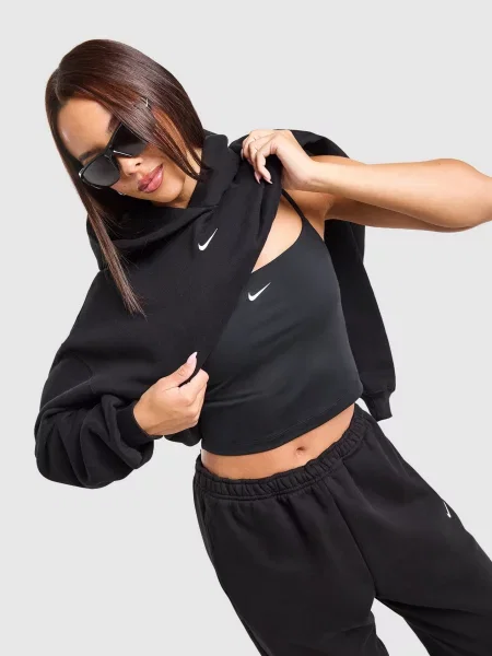 Nike Bluza Z Kapturem W Nk Stdo Flc Mw Os Po Hdy czarna