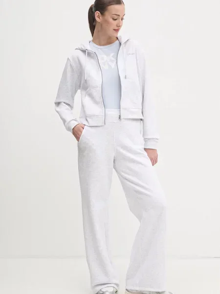 Спортивні штани Dkny однотонні сірий