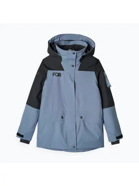 Snowboardová bunda 4F denim černá