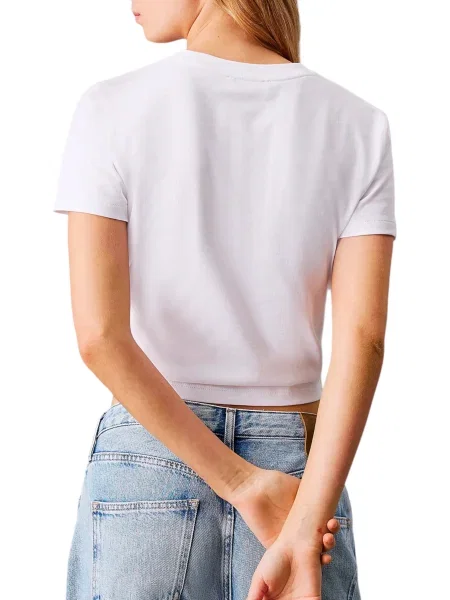 Calvin Klein Jeans T-Shirt Placed Institutional biały