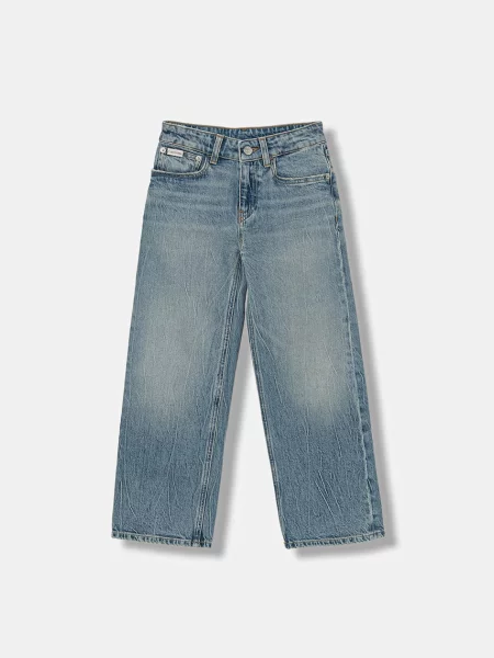 Calvin Klein Jeans straight traperice za djecu plava