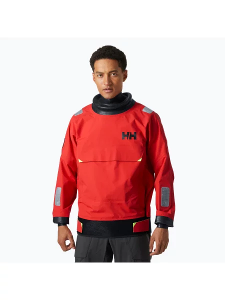 Kurtka żeglarska Helly Hansen Aegir Race Light Smock alert red czerwona