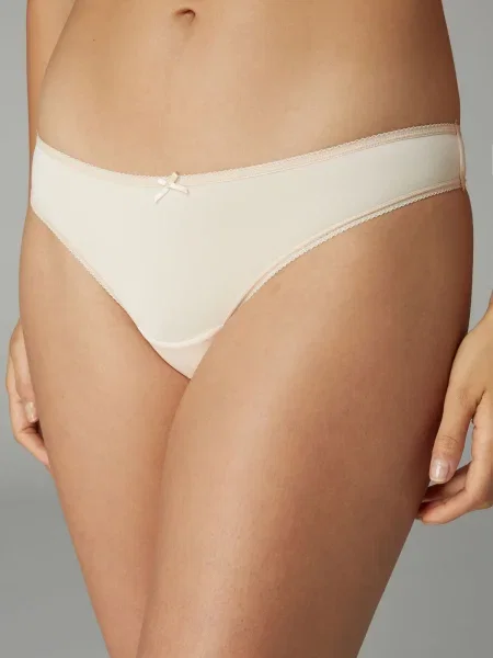 Next Tanga crem / negru alb