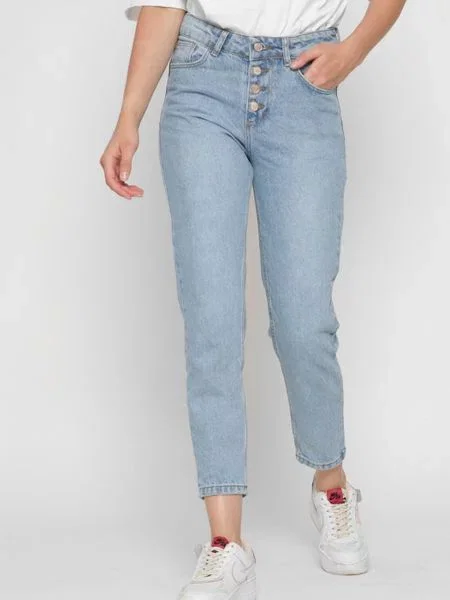CARICA ­ Джинсы мом блакитні