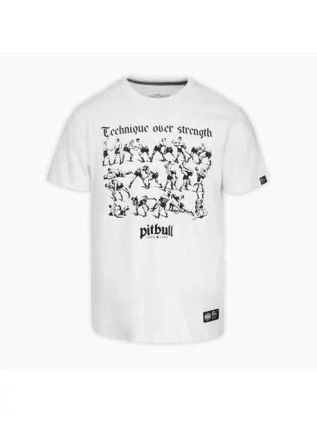 Tricou pentru bărbați Pitbull Multisport white alb