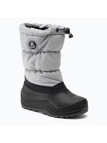Śniegowce dziecięce Kamik Snowcozy light grey szare