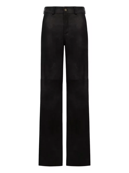 Spodnie Salvatore Santoro skórzane czarne