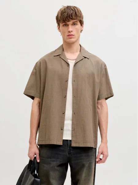 Jack & Jones Сорочка Summer коричневий