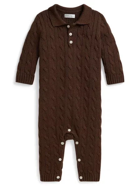 Polo Ralph Lauren overal detský hnedá