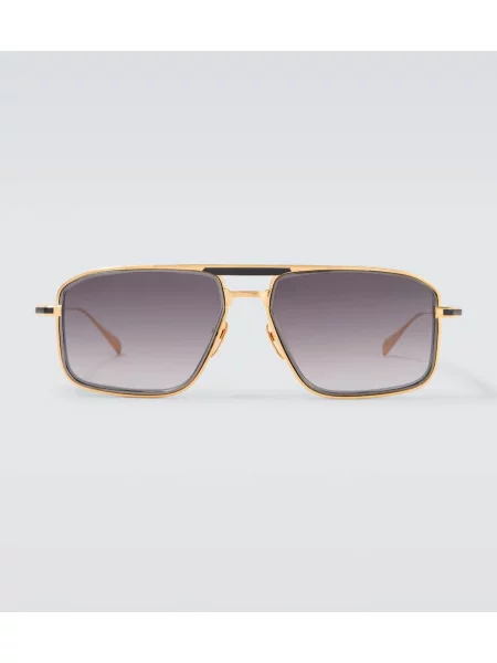 Ochelari de soare aviator Jacques Marie Mage auriu