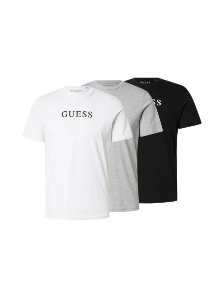 Guess Tricou Colorat alb