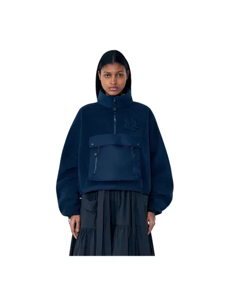 Sweter Cecilie Bahnsen polarowy niebieski