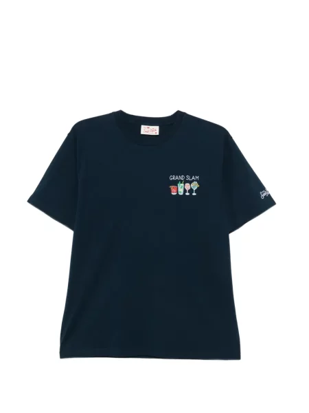Tricou Mc2 Saint Barth cu broderie albastru