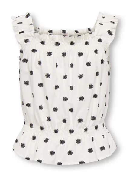 Dětské top Only Girls bílý