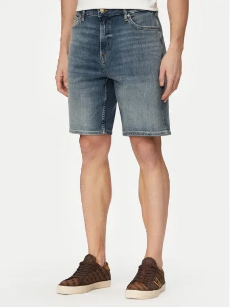 Guess Pantaloni scurți de blugi albastru