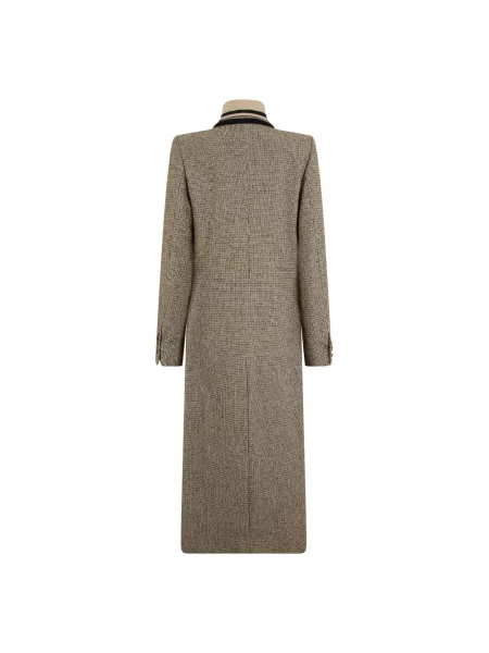 Długi płaszcz Dries Van Noten beżowy