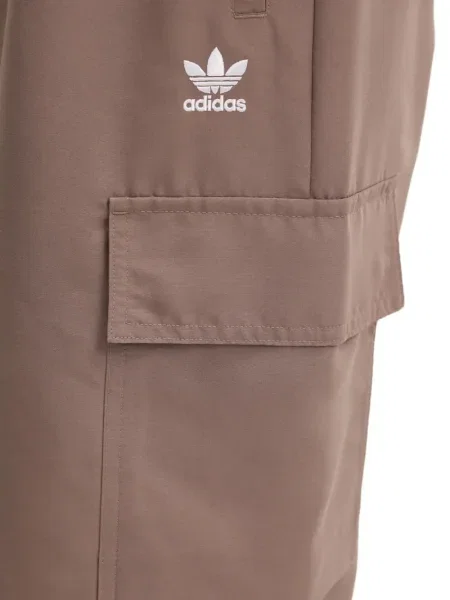 Pantaloni palazzo Adidas cu dungi plisat cu imagine albastru