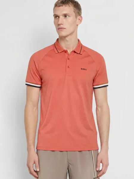 Boss Funkcyjna Koszulka Polo Toc Court Slim Fit rosa biała