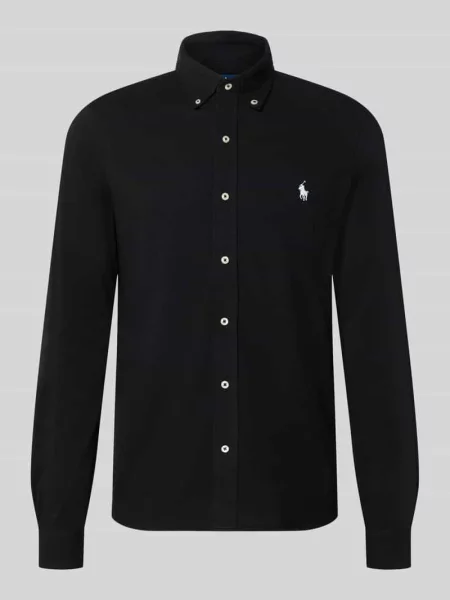 Koszula casualowa z listwą guzikową Ralph Lauren czarna