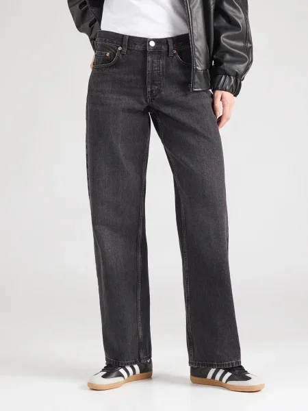 TOPSHOP Kavbojke EMBER denim črn