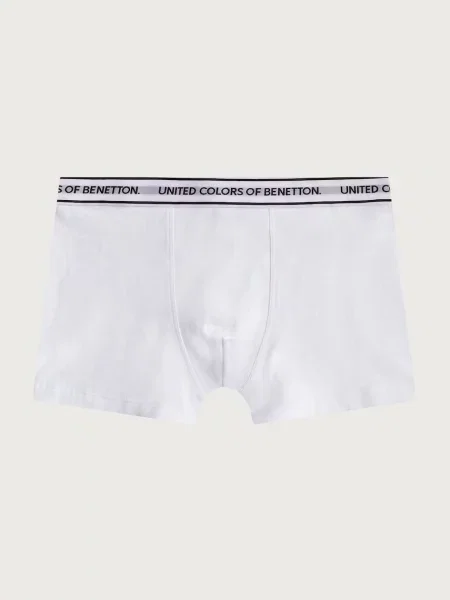 United Colors of Benetton priliehavé boxerky detské s elastanom biela