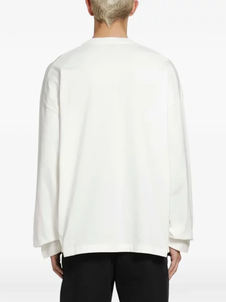 Lung tricou Jil Sander alb