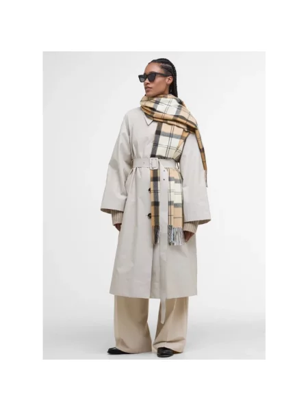 Barbour Szal Hailes beige brązowa