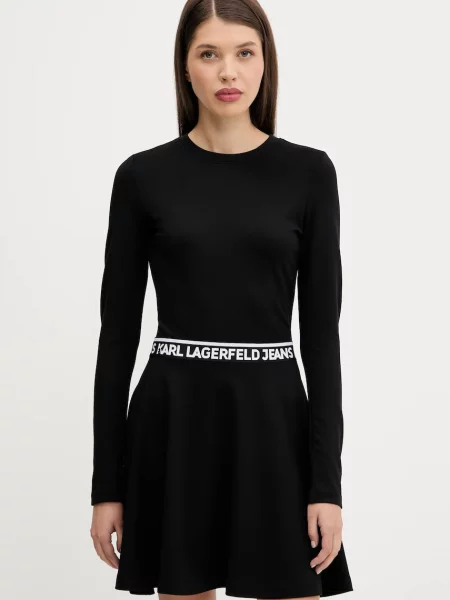 Karl Lagerfeld Jeans Rochie de zi Regular Fit negru