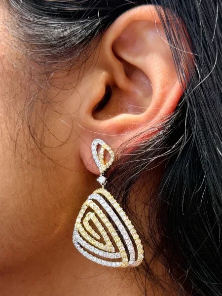 Diamant cercei Hyt Jewelry auriu