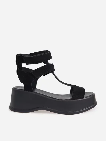 Замшеві Босоніжки ISSA Plus чорний