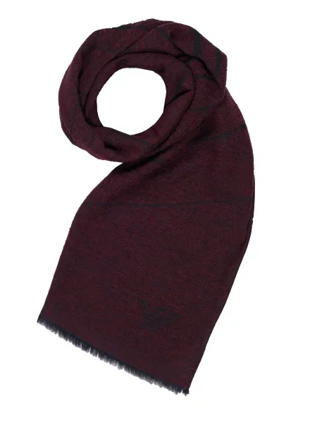 ARMANI Šal bordo