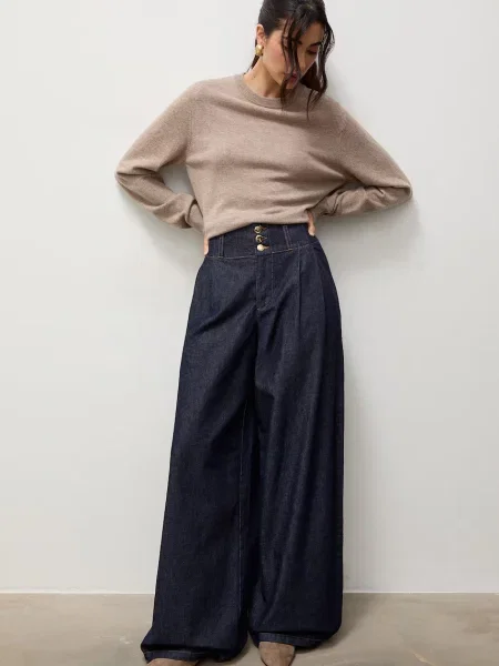 Answear.LAB blugi wide leg pentru femei