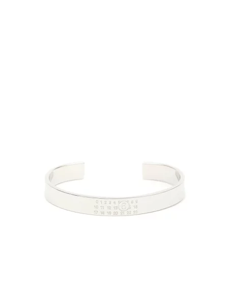 Bransoletka Mm6 Maison Margiela z logo szara