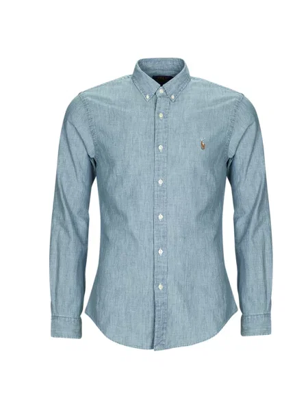Polo Ralph Lauren Košulja melange / karamela / bijela plava