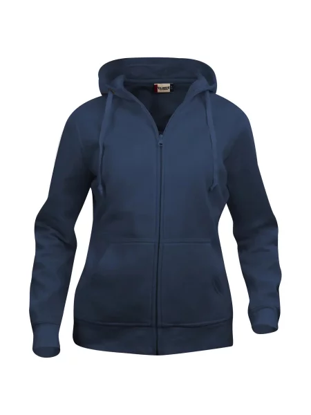 Clique Basic Hoody Full Zip – Blu granatowy rozpinana bluza z kapturem – niebieska
