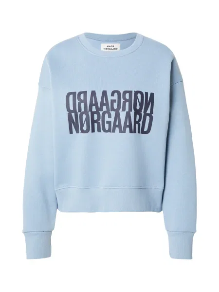 MADS NORGAARD COPENHAGEN Sweater majica Tilvina mornarsko / svijetloplava plava