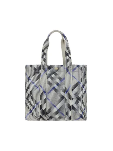 Shopperka Burberry w kratkę klasyczna zielona