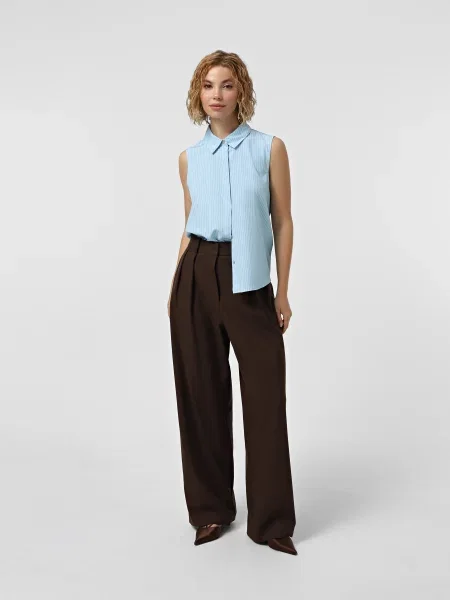 Рубашка Vero Moda голубая
