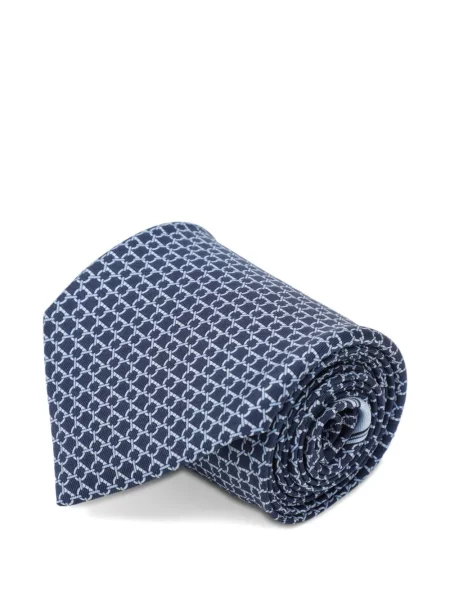 Cravată Ferragamo din jacard albastru