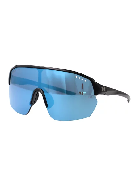 Okulary przeciwsłoneczne Under Armour Gamedat II/G S3 black blue/blue multilayer oleophobic czarne