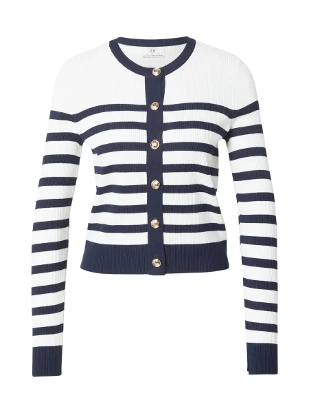 JDY Geacă tricotată JDYGABY albastru marin alb