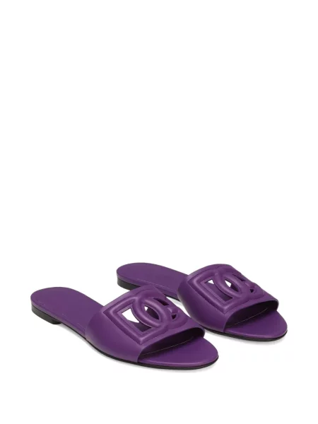 Sandale Dolce & Gabbana din piele violet