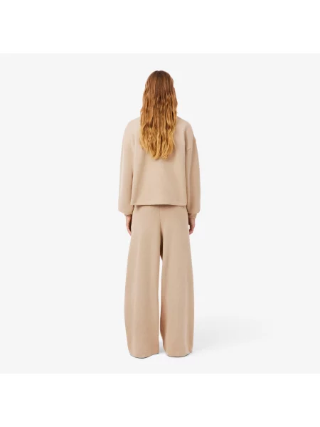Lacoste Spodnie Dresowe Oversize beżowe
