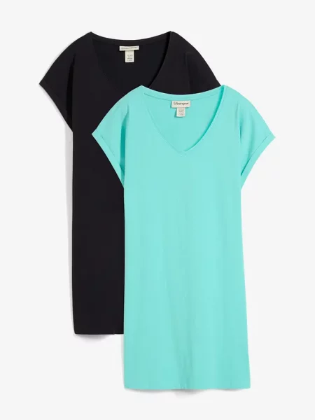Sukienka shirtowa z czystej bawełny organicznej czarna