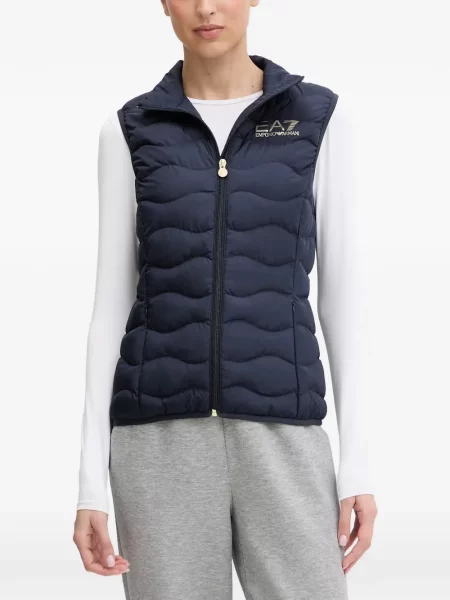 Matlasat vestă Ea7 Emporio Armani albastru