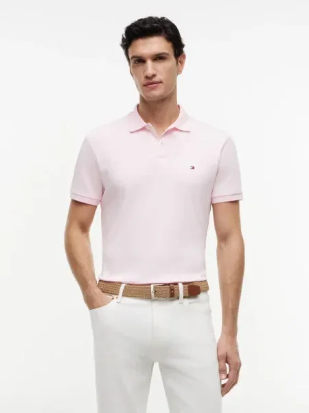 Tricou polo Tommy Hilfiger roz