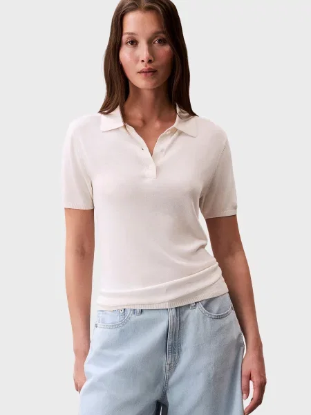 Поло Calvin Klein белое