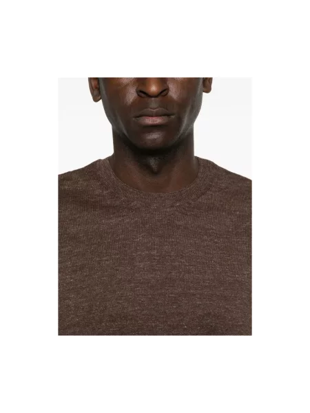 Sweter Scaglione brązowy